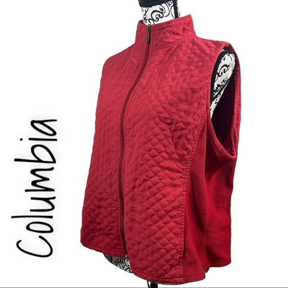Columbia red light weight quilted vest - Picture 1 of 11
